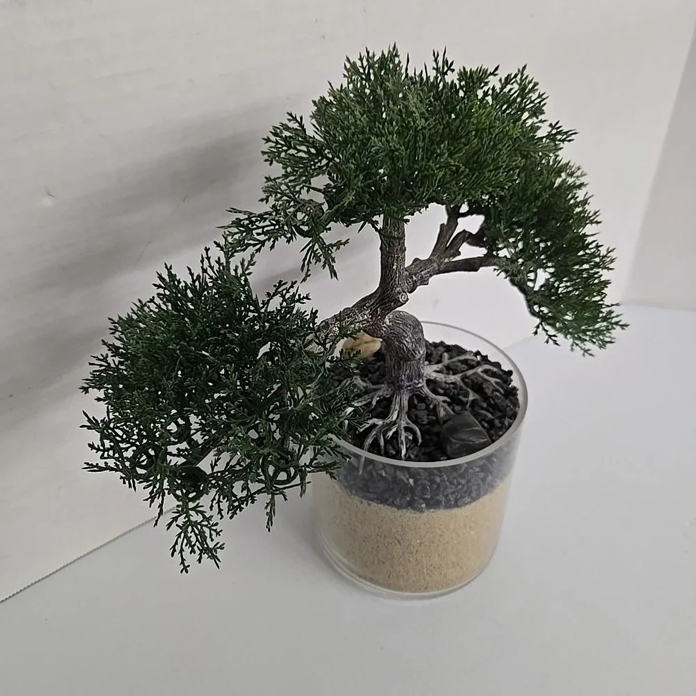 Artificial Bonsai Tree Juniper Faux Plants‎ Indoor Small Fake Plants Decor